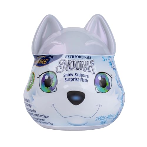 The Elf on the Shelf Noorah Snow Sculpture Surprise – Arctic Fox Storage Toy with 1 Mystery Plush Animal Inside – Collectible Mini Snow Bunny, Owl, Moose, or Bear – Holiday Stocking Stuffer for Kids