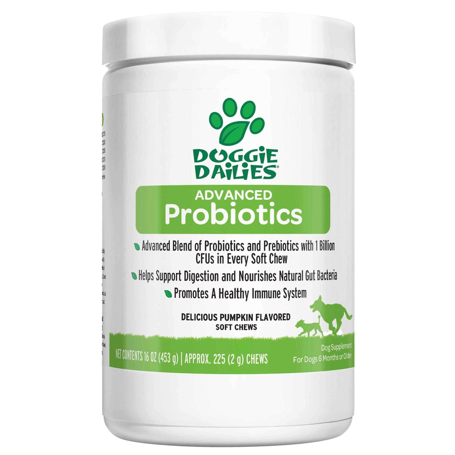 Doggie Dailies Probiotics for Dogs Advanced Dog Probiotics with Prebiotics - Pet Supplies online store