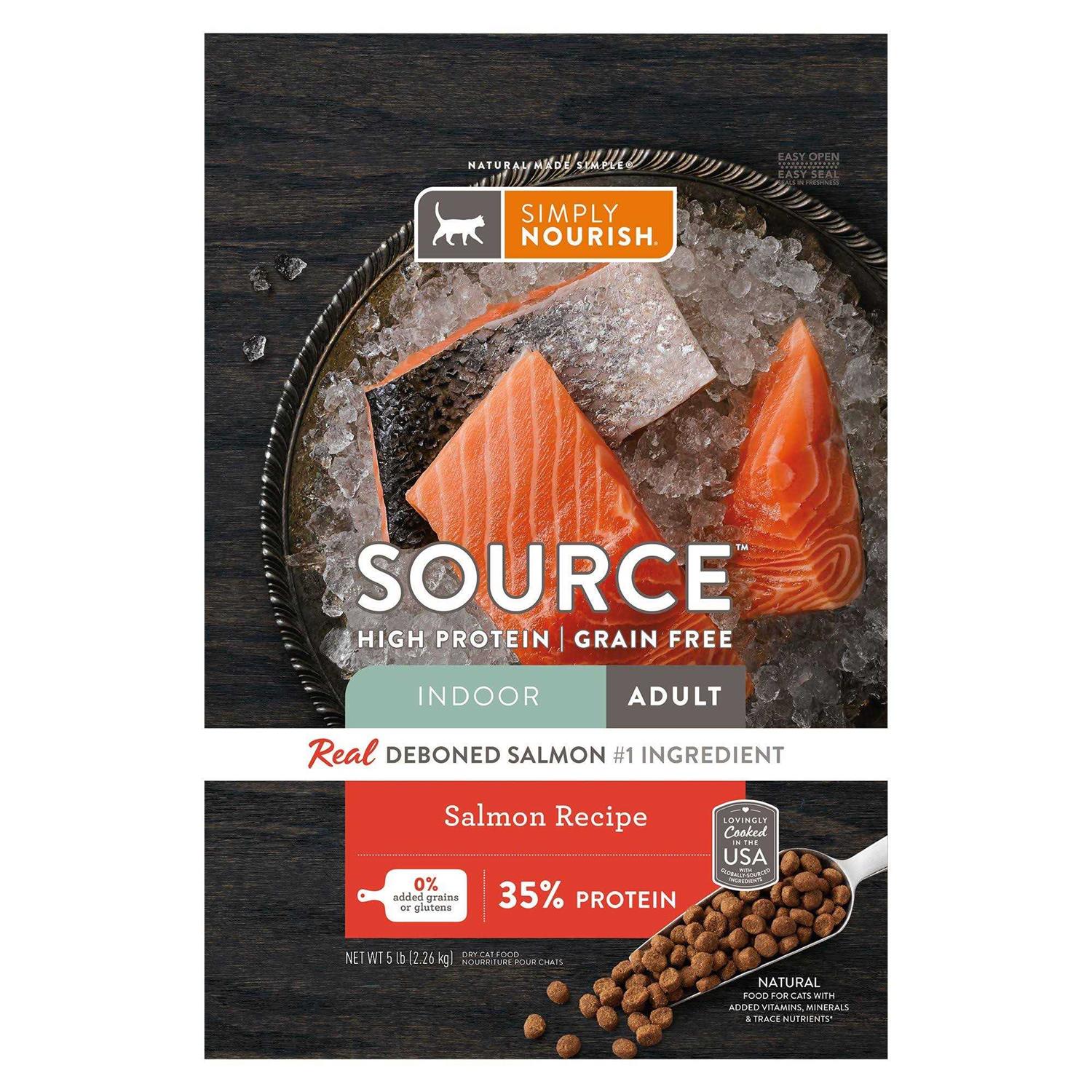 Simply Nourish Source Indoor Cat Dry Food Salmon Natural - Pet Supplies online store
