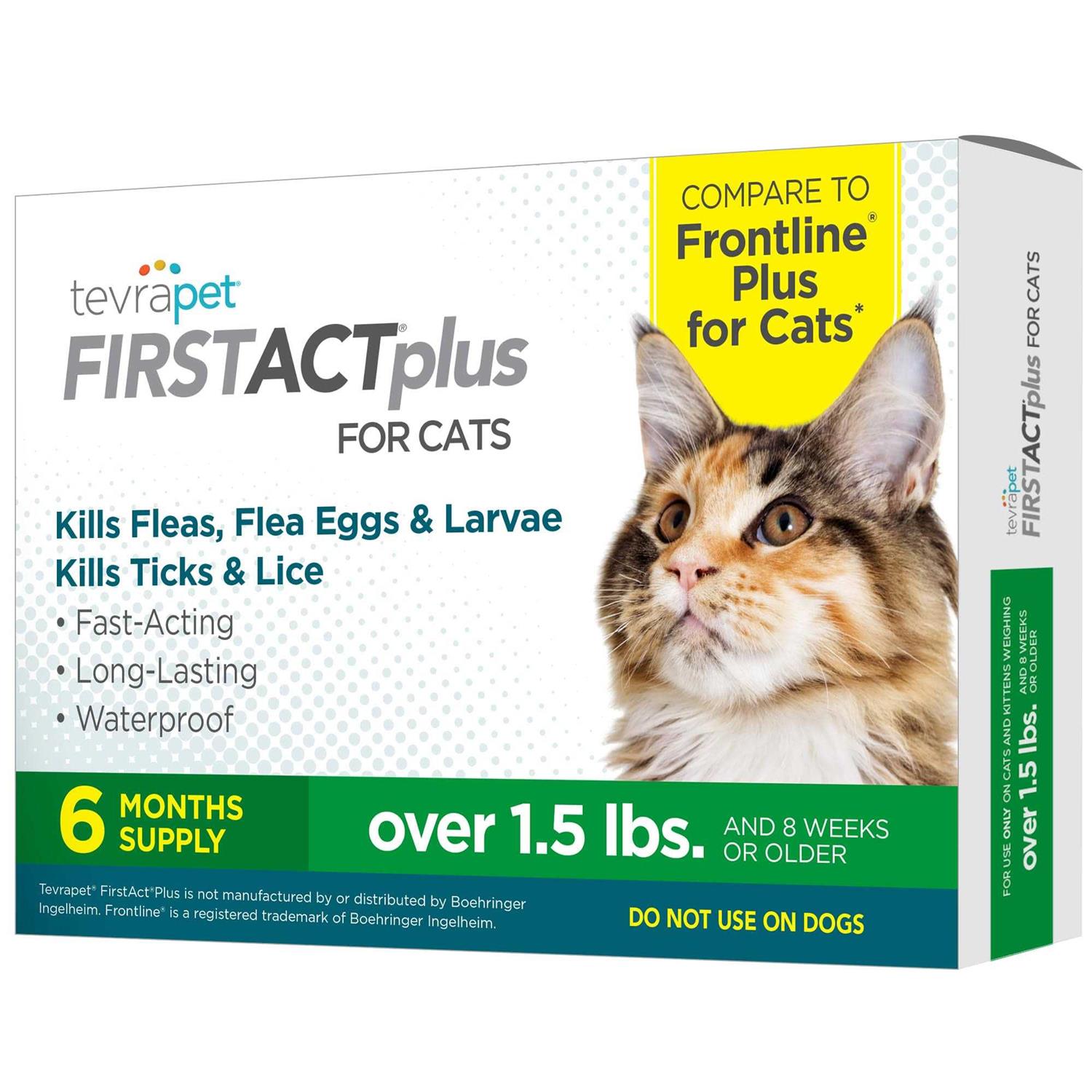 TevraPet FirstAct Plus for Cats Flea and Tick Prevention - Pet Supplies online store