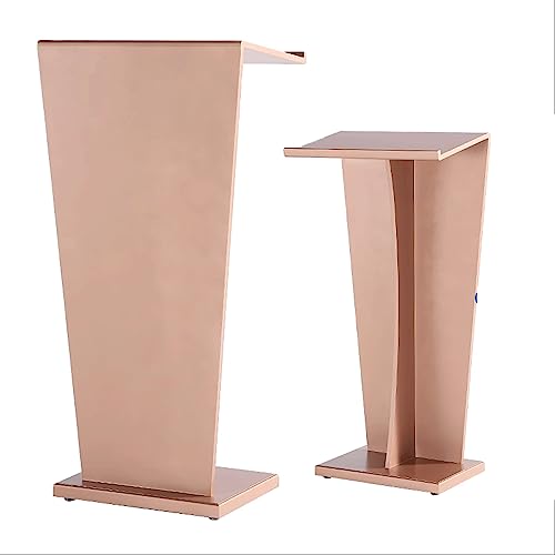 Modern MDF Podium Stand Portable Church Pulpit Floor Standing Presentation Lectern Table Reception Desk for Classroom Office Restaurant 55 * 35 * 110CM
