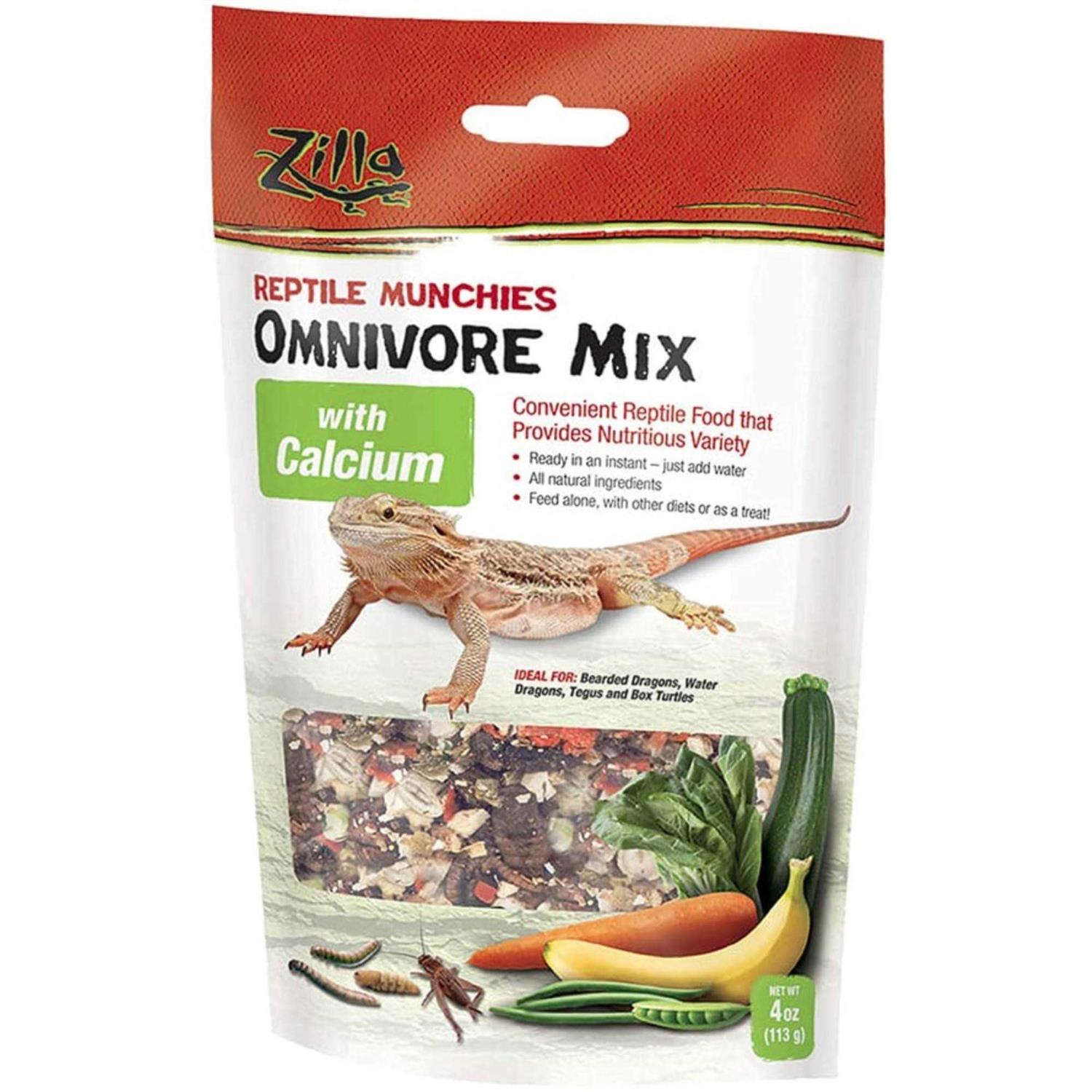 Zilla Reptile Munchies Omnivore Mix with Calcium - Pet Supplies online store