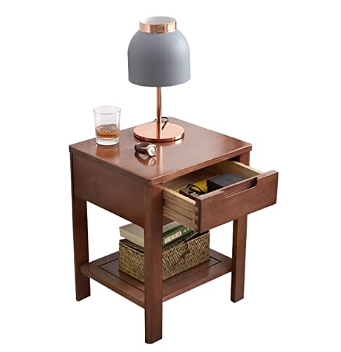 Bedside Table Solid Wood Nightstand Bedside Table with 1-Drawer Side End Table for Living Room Bedroom Nightstand Side Table