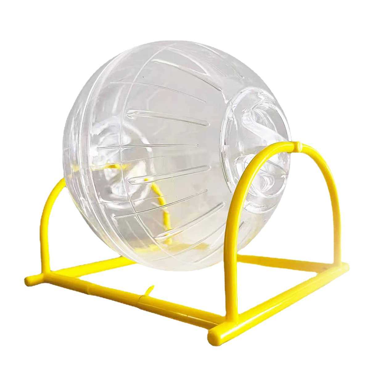 CHUQIANTONG Hamster Exercise Ball Silent Hamster Wheel Small Animals Transparent Ball For Dwar Rat Relieves Boredom And Increases Activity - Pet Supplies online store