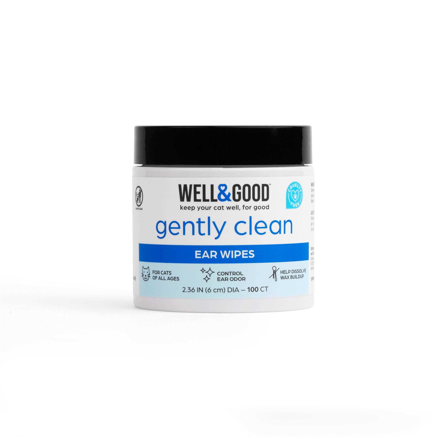 Well & Good Cat Ear Wipes - Pet Supplies online store