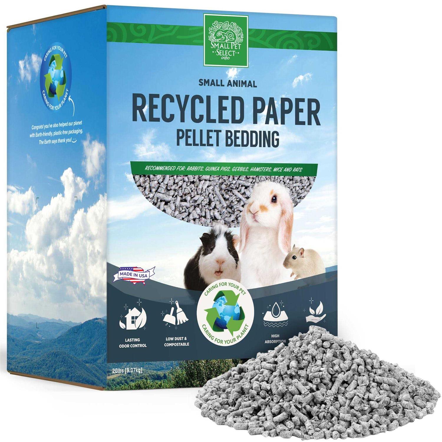 Small Pet Select Small Animal Pelleted Paper Bedding for Rabbits, Guinea Pigs, and Other Small Animals - Pet Supplies online store