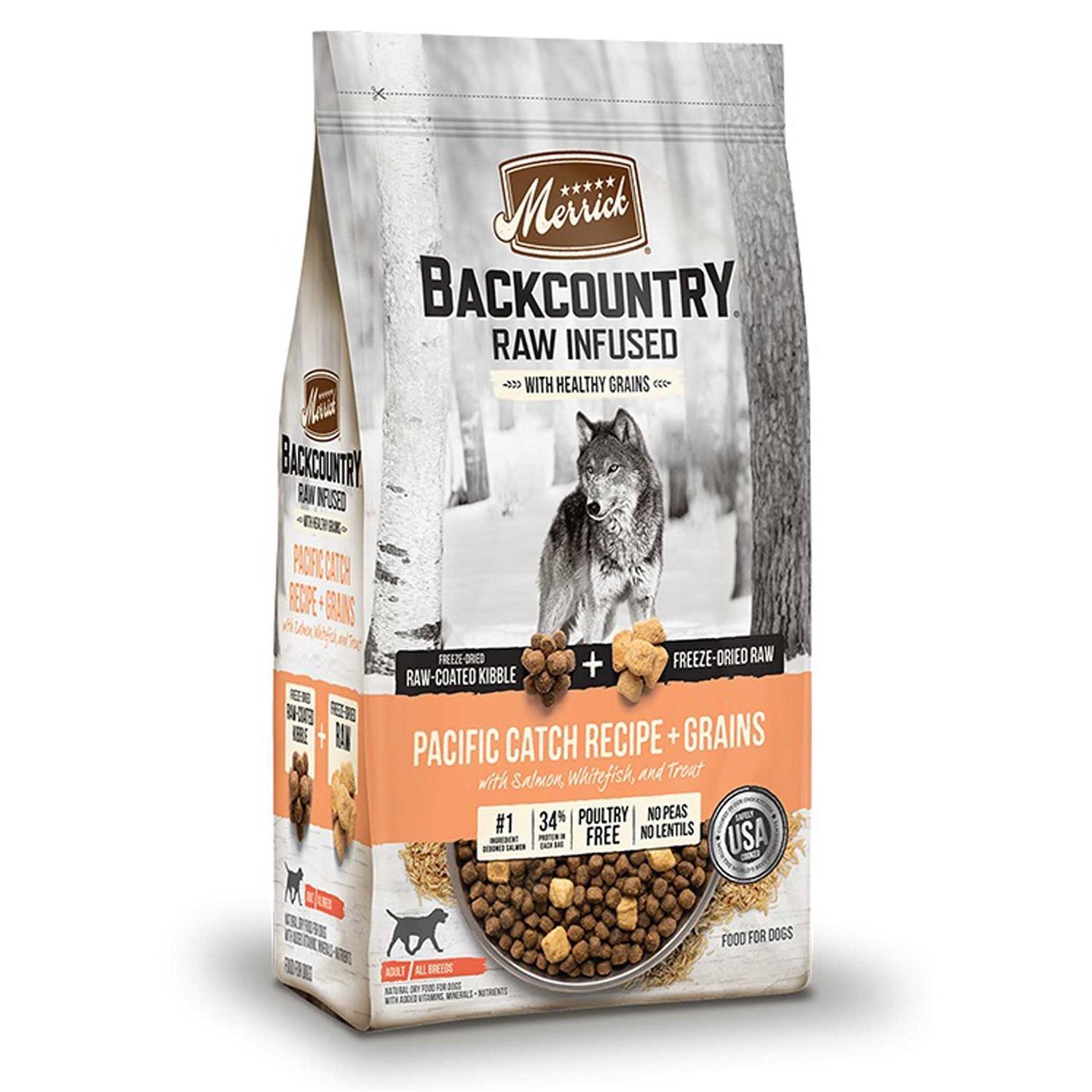 Merrick Backcountry Grain Free Raw Infused Recipe Dry Dog Food - Pet Supplies online store