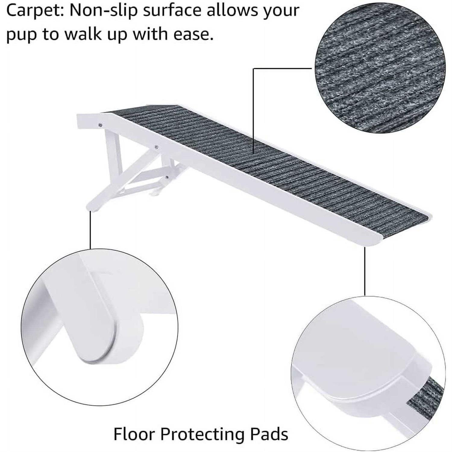 Unipaws Foldable Wooden Pet Ramp Adjustable Height - Pet Supplies online store