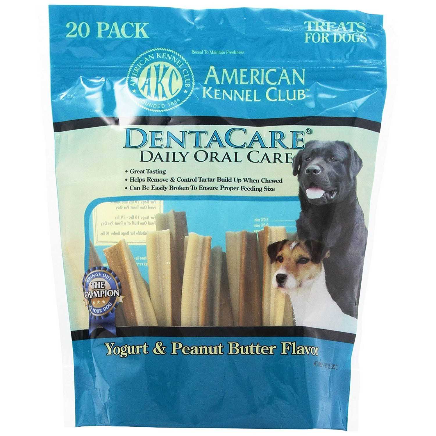 American Kennel Club Dentacare Yogurt & Peanut Butter Dog Treats - Pet Supplies online store