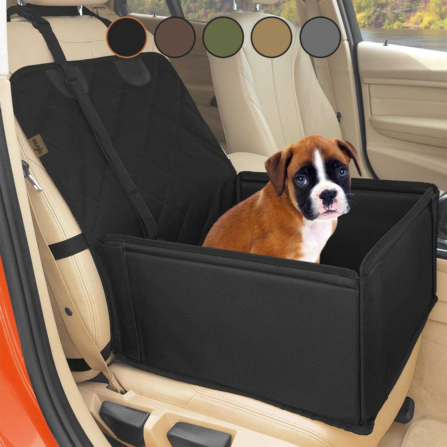 Wuglo Extra Stable Dog car Seat Robust car Dog Seat or Puppy car Seat for Small to Medium-Sized Dogs - Pet Supplies online store