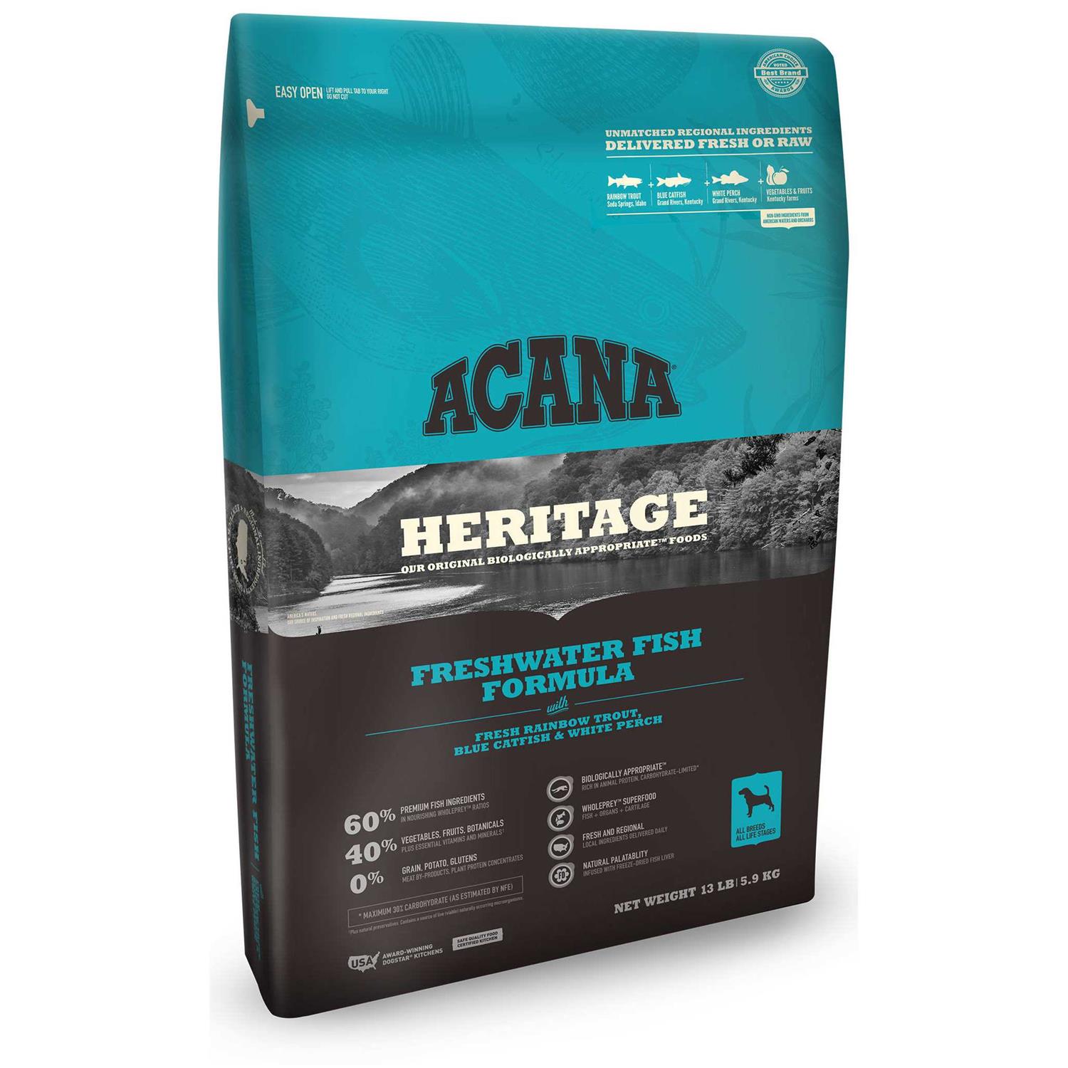 Acana Freshwater Fish Dry Dog Food - Pet Supplies online store