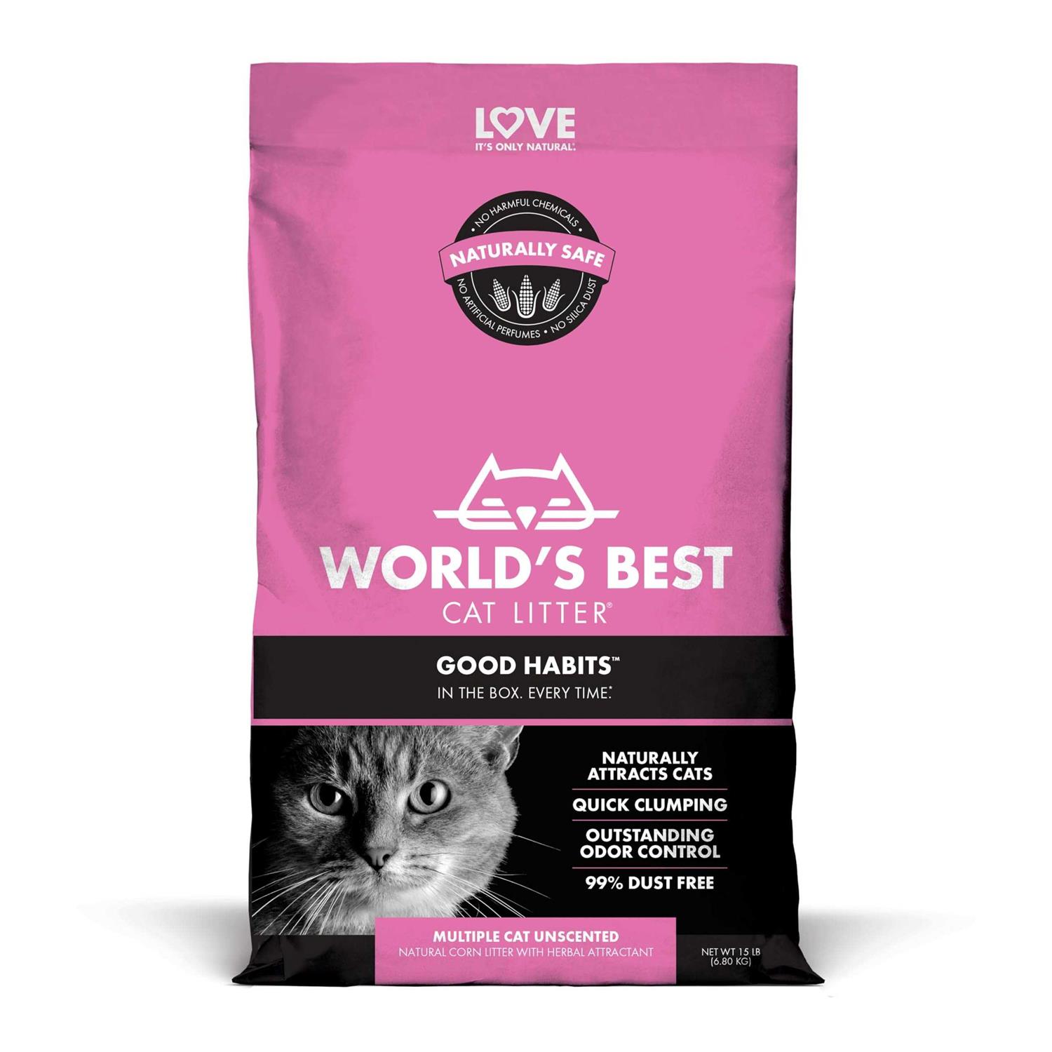 WORLD'S BEST Cat Litter Good Habits Attractant Cat Litter - Pet Supplies online store