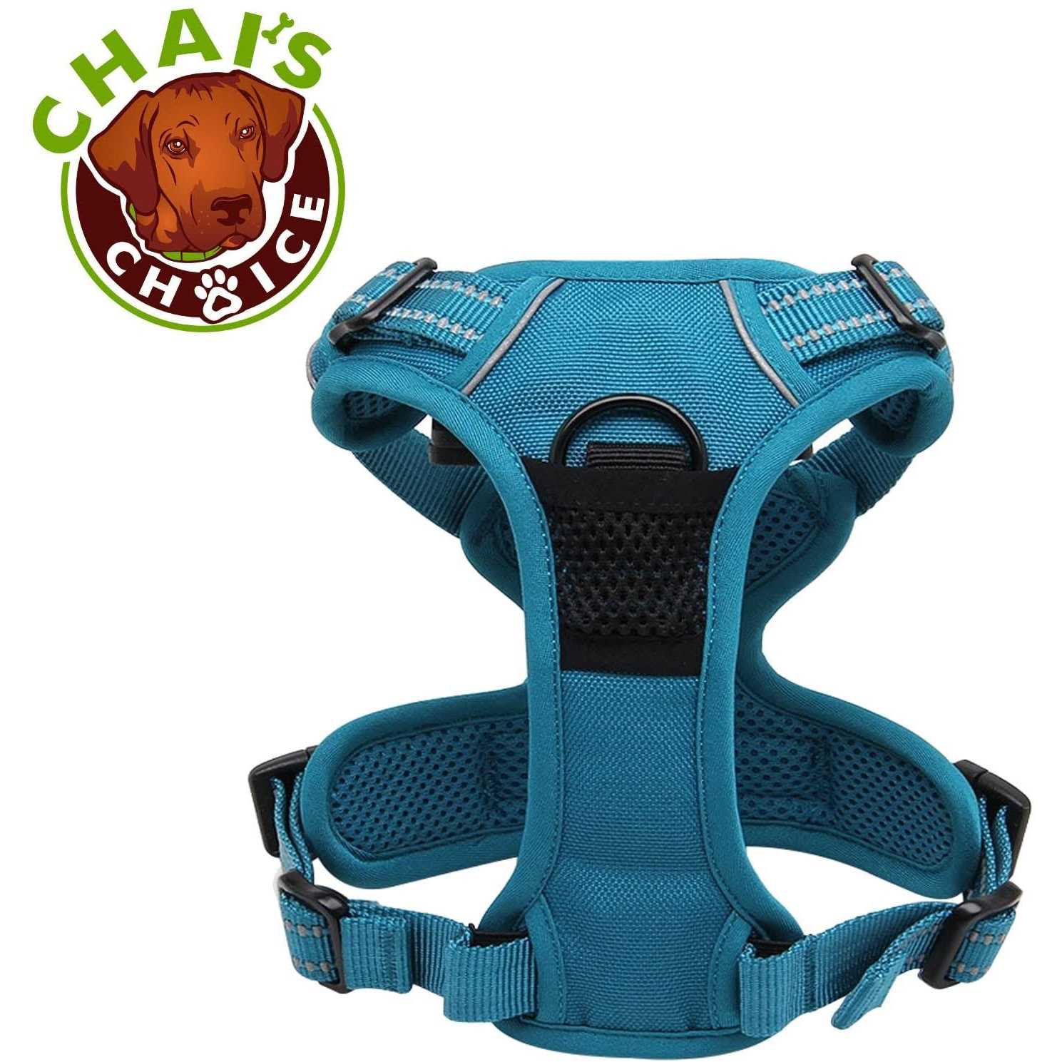 Chai's Choice Premium Outdoor Adventure Dog Harness 3M Reflective Vest Leash Matching Leash - Pet Supplies online store