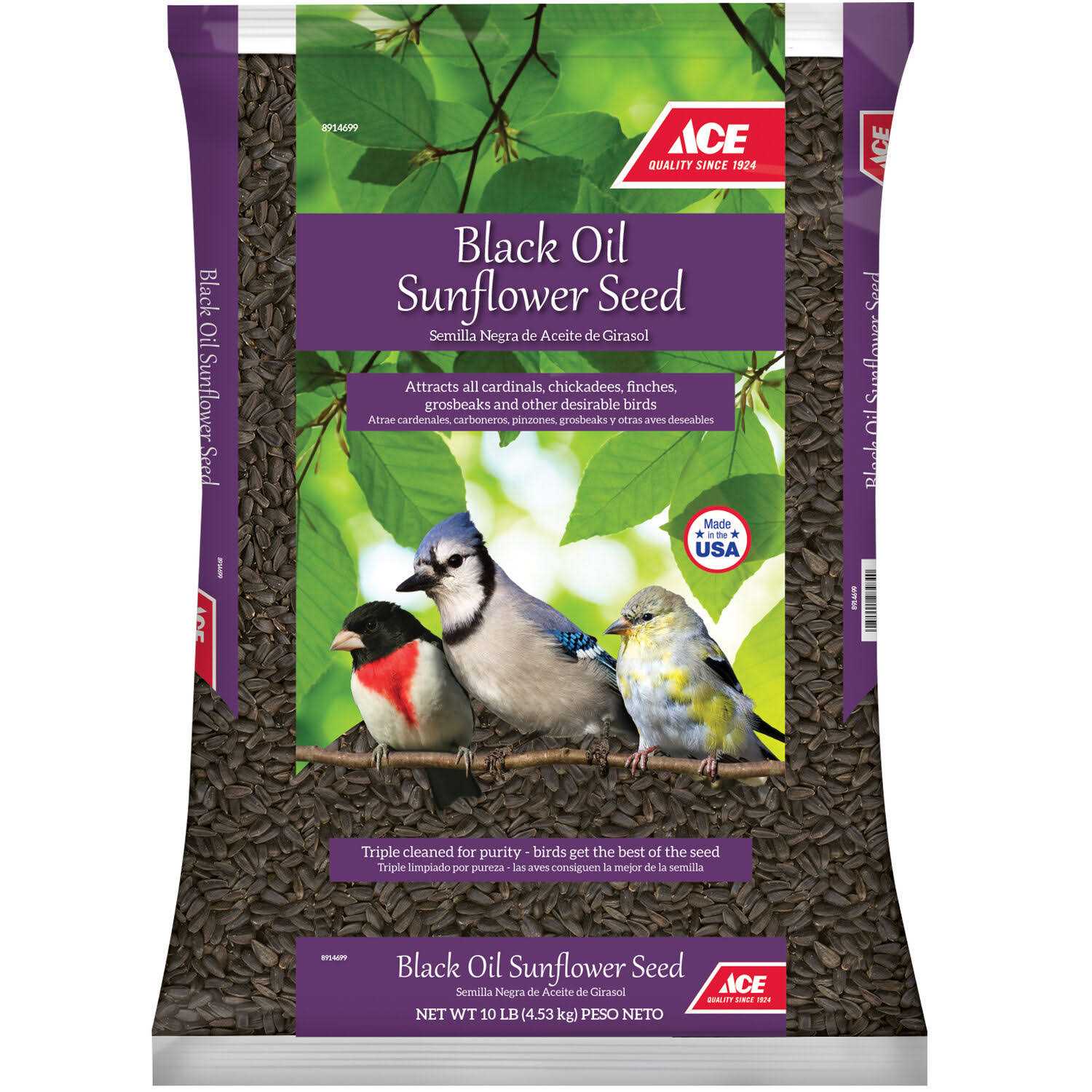 Ace Songbird Black Oil Sunflower Seed Wild Bird Food - Pet Supplies online store