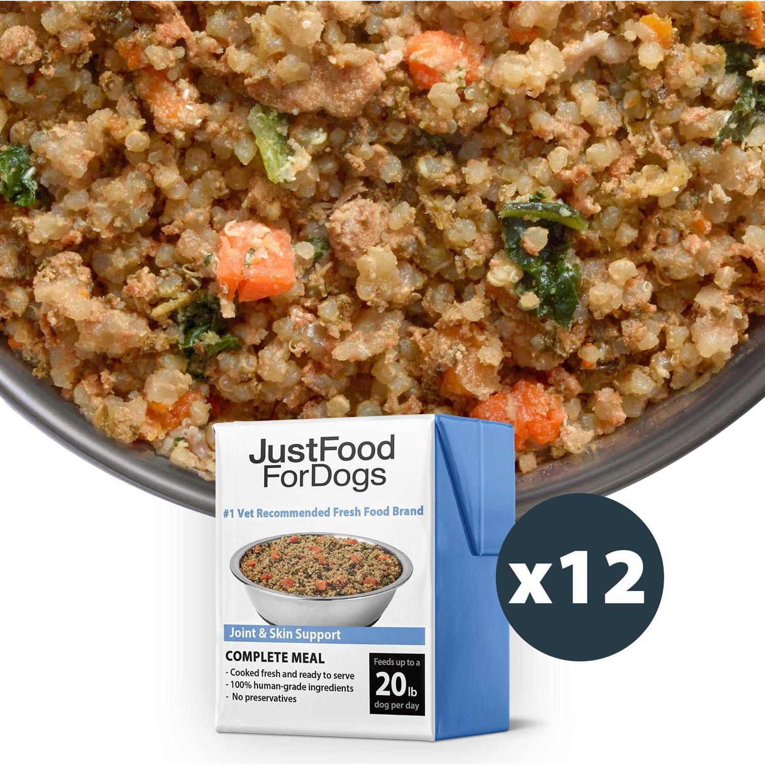 JustFoodForDogs Pantry Fresh Dog Food and Puppy Food Joint & Skin Support - Pet Supplies online store