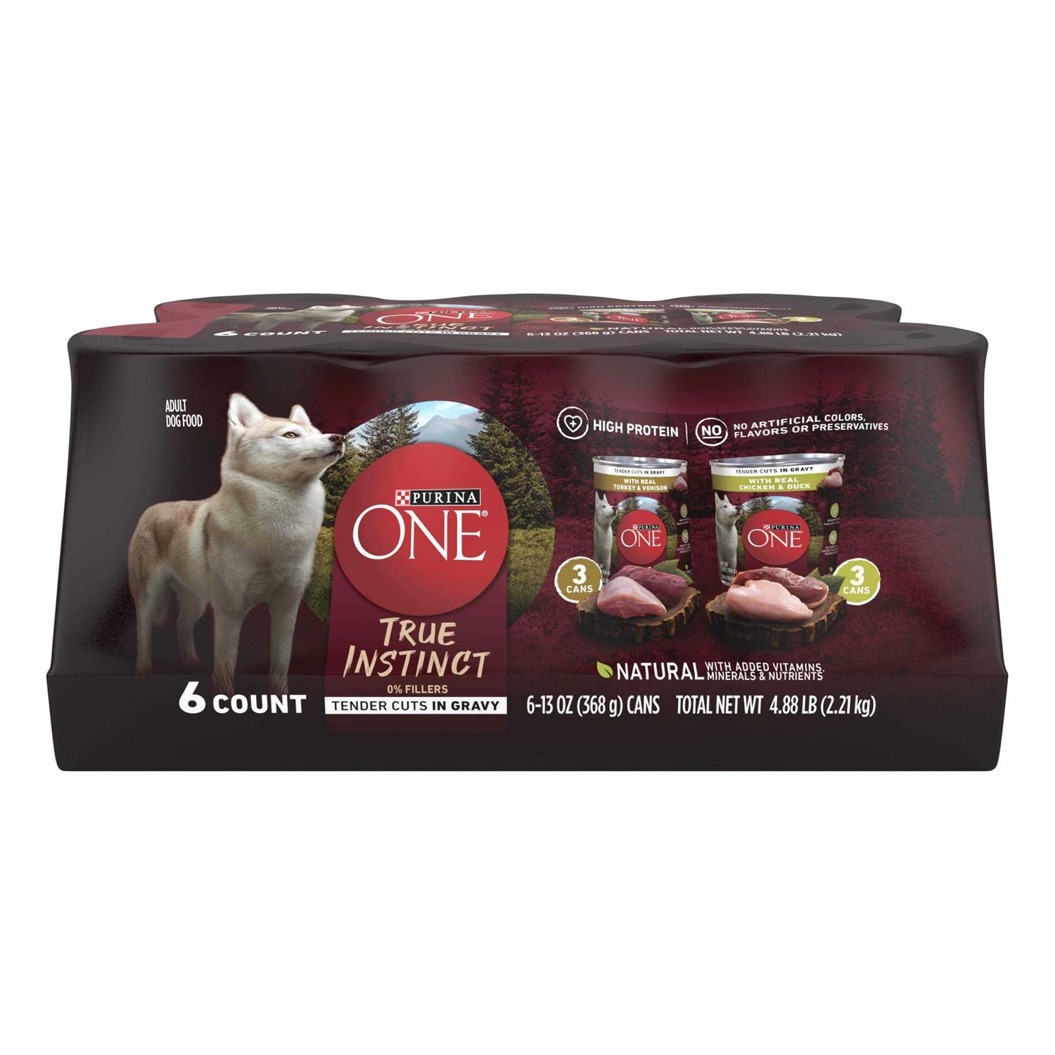 Purina ONE True Instinct Tender Cuts in Gravy Wet Dog Food Variety Pack - Pet Supplies online store