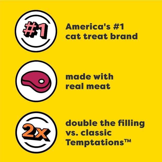 Temptations Tender Fills Flavor Adult Cat Treats - Pet Supplies online store