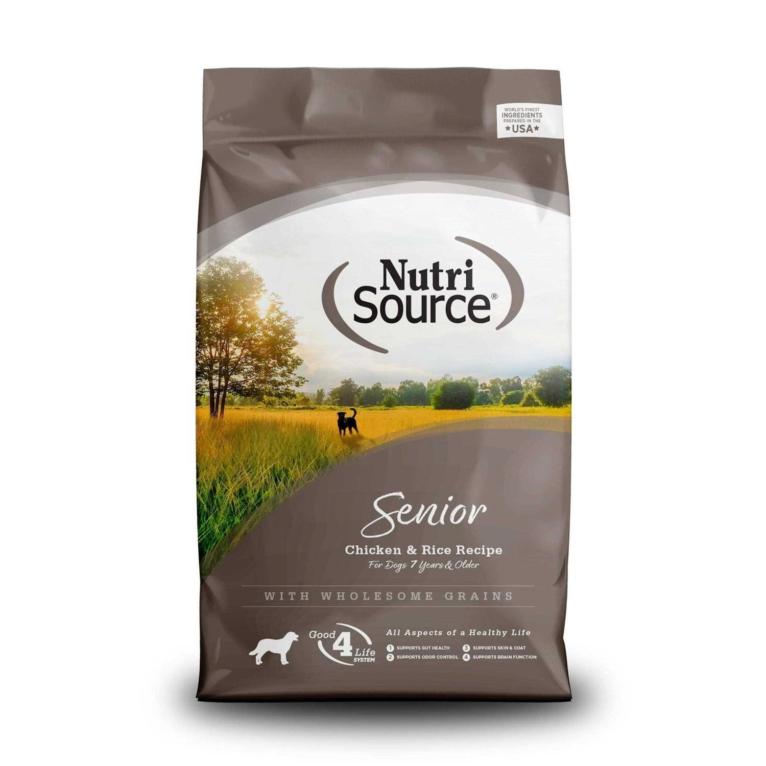NutriSource Senior Chicken Rice Dry Dog Food - Pet Supplies online store