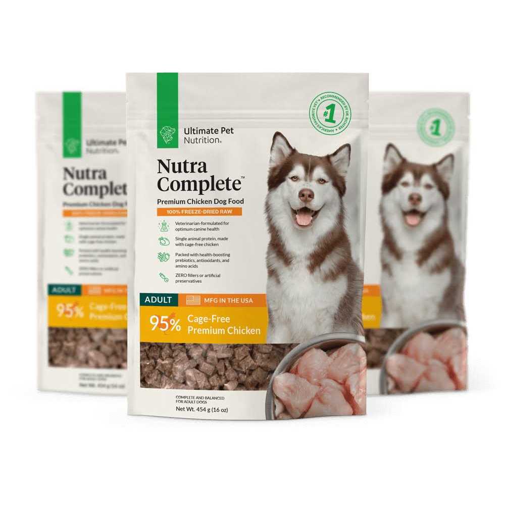 Ultimate Pet Nutrition Freeze Dried Raw Nutra Complete Chicken Dog Food - Pet Supplies online store