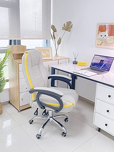 Home Office Chair,Ergonomic High Back Computer Chair PU Leather Task Desk Chair with Rocking Function interesting