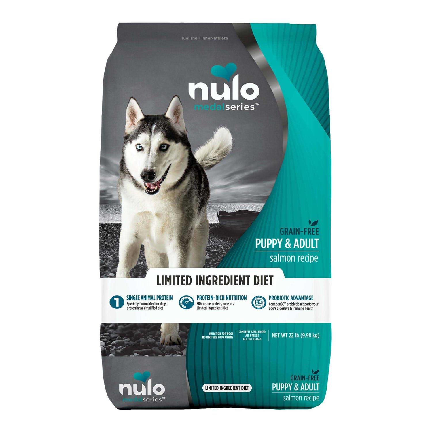 Nulo MedalSeries Grain Free Limited Ingredient Puppy & Adult Salmon Dog Food - Pet Supplies online store