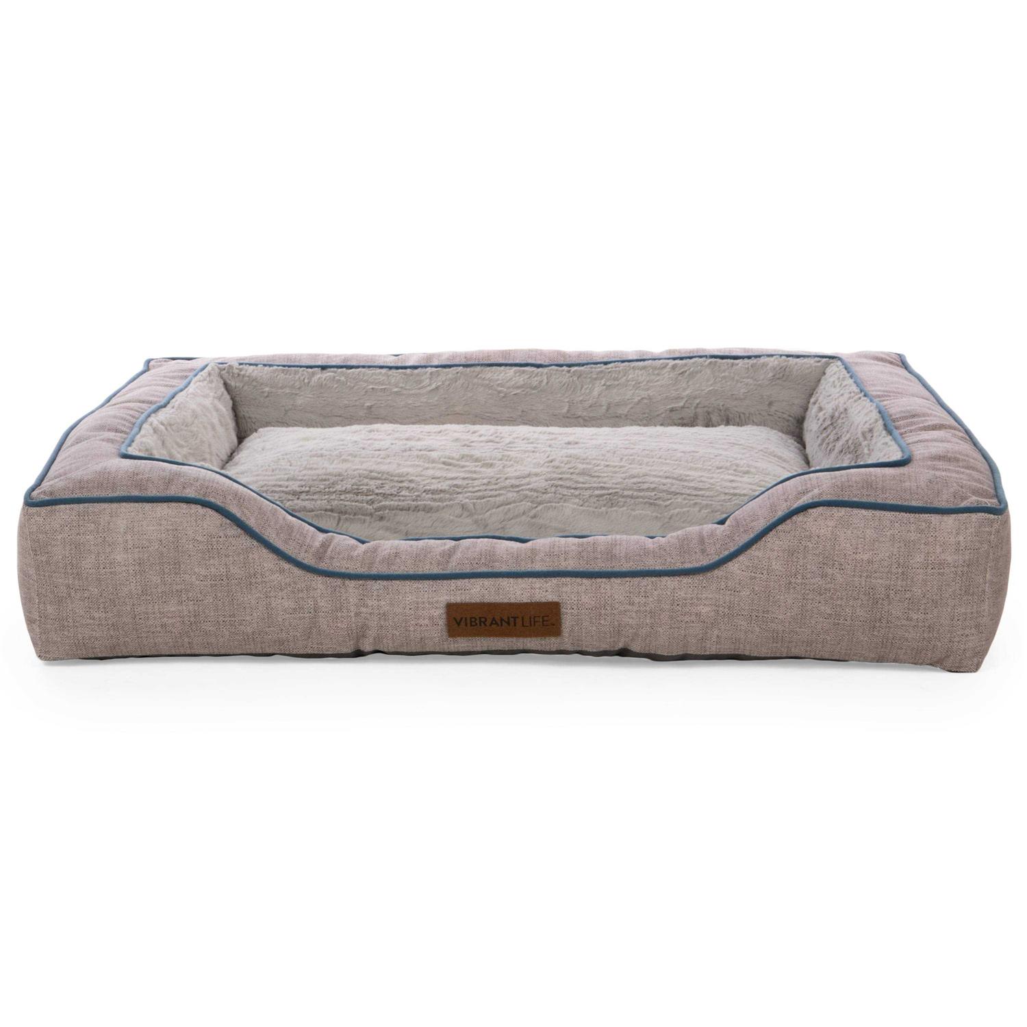 Vibrant Life Bolstered Bliss Mattress Edition Dog Bed - Pet Supplies online store