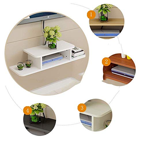 Multifunctional Shelf,Wall Mounted Media Console,Floating Tv Stand Component Shelf, Entertainment Center Unit Functional/a