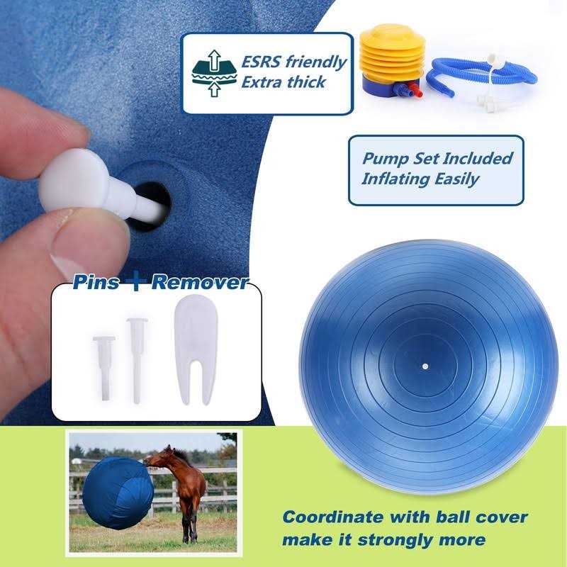SWYIVY Herding Ball for Horse 40 Anti-Burst Giant Soccer Ball Toy for Horses - Pet Supplies online store