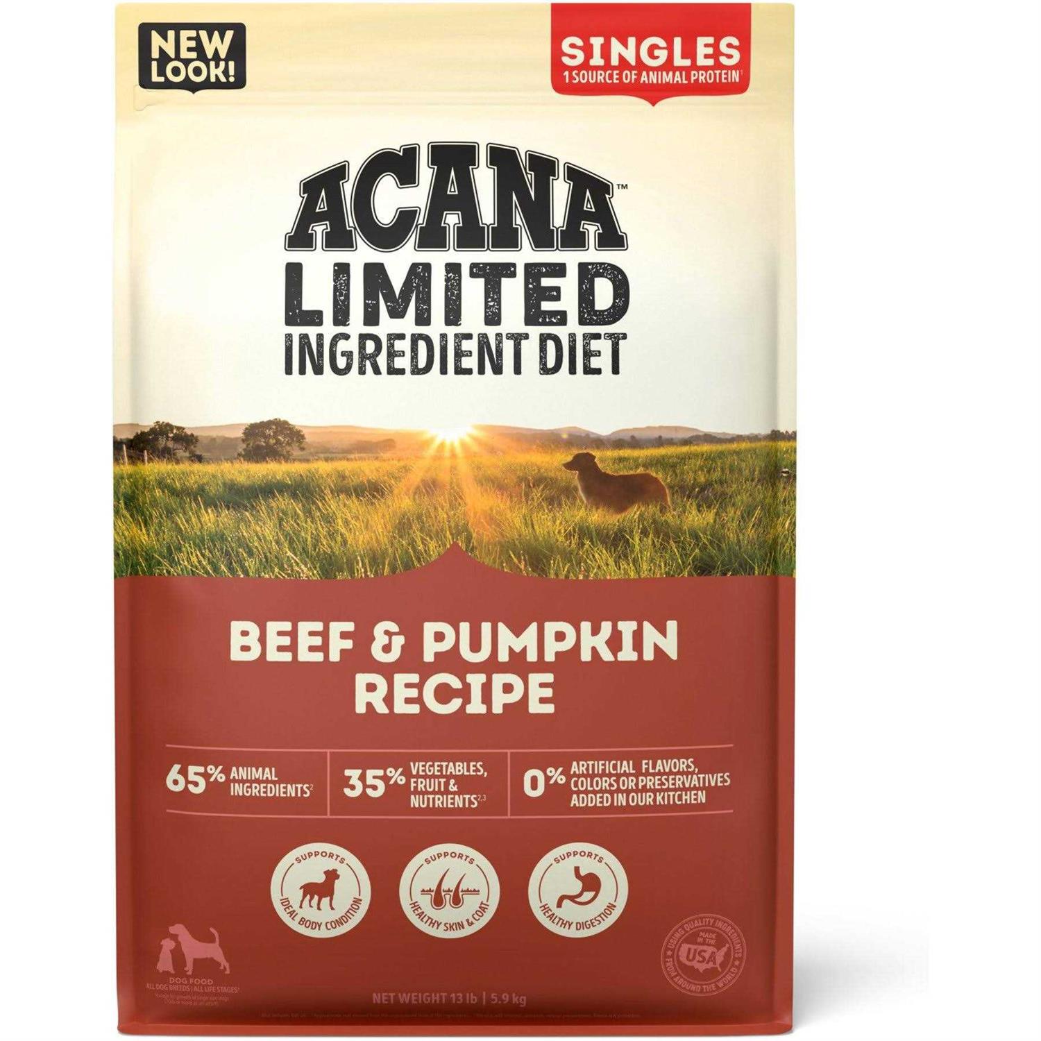 Acana Singles Beef & Pumpkin Dry Dog Food - Pet Supplies online store