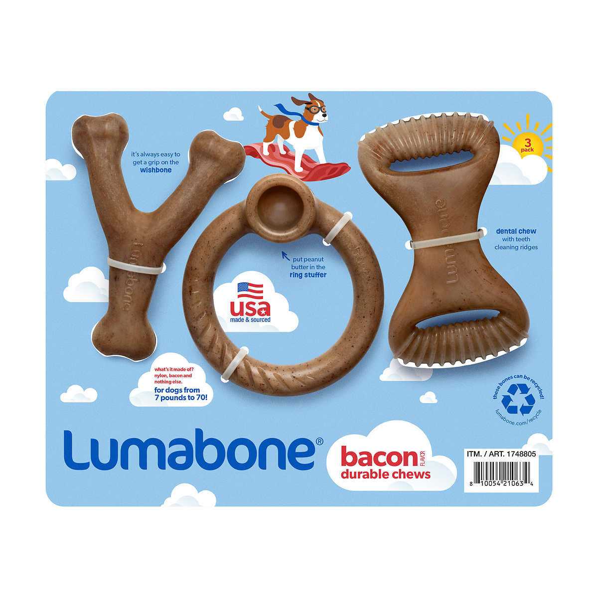 Lumabone Durable Dog Chew Toys - Pet Supplies online store