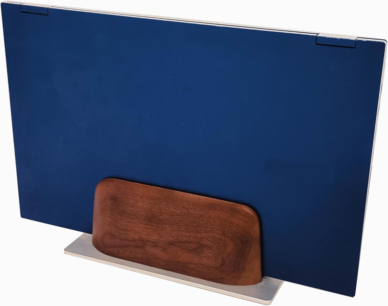 WALNUT WOOD VERTICAL LAPTOP TABLET ADJUSTABLE STAND for DESK, LAPTOP HOLDER for IPAD MACBOOK MACBOOK PRO to Organize desk setup