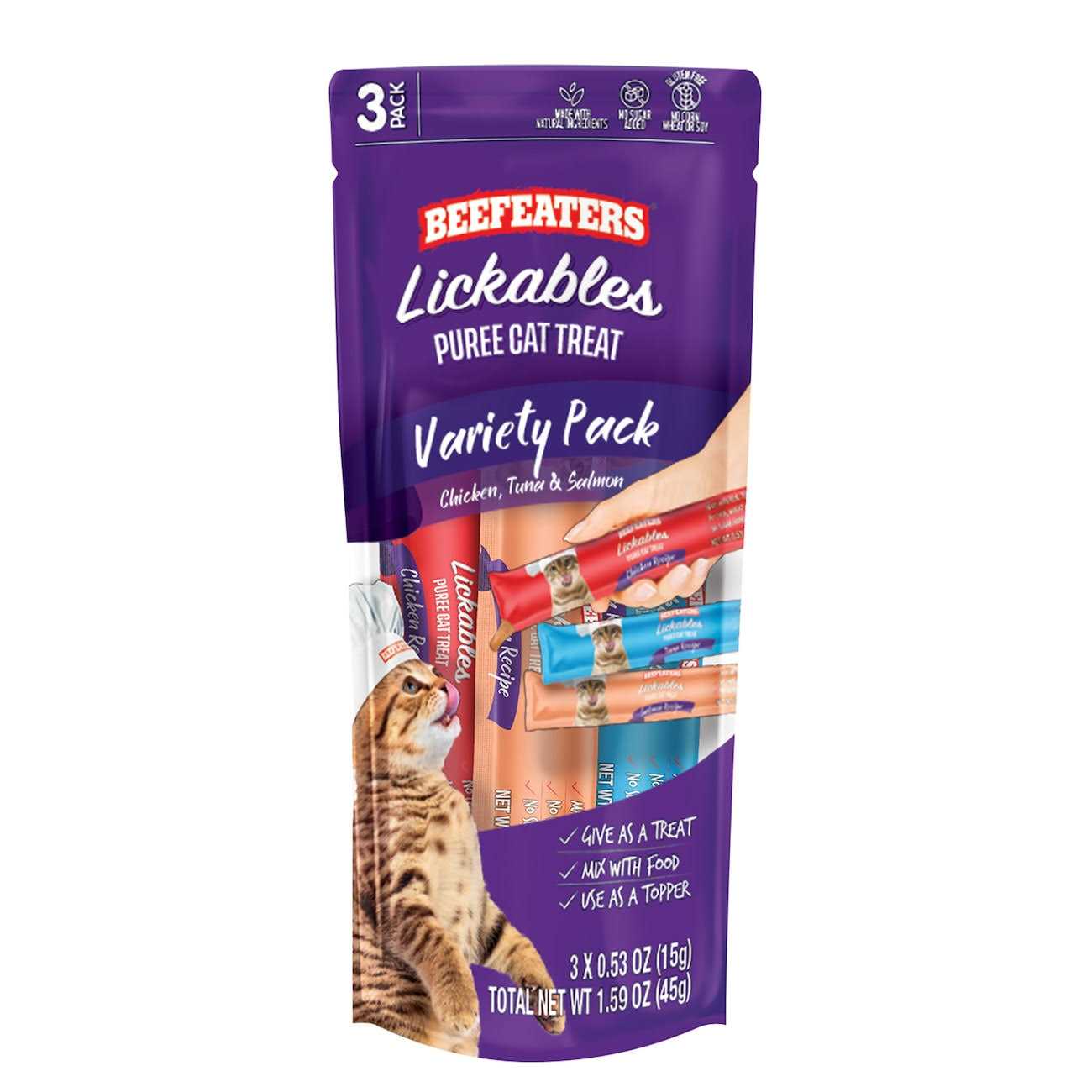 Beefeaters Lickables Puree Cat Treats - Pet Supplies online store