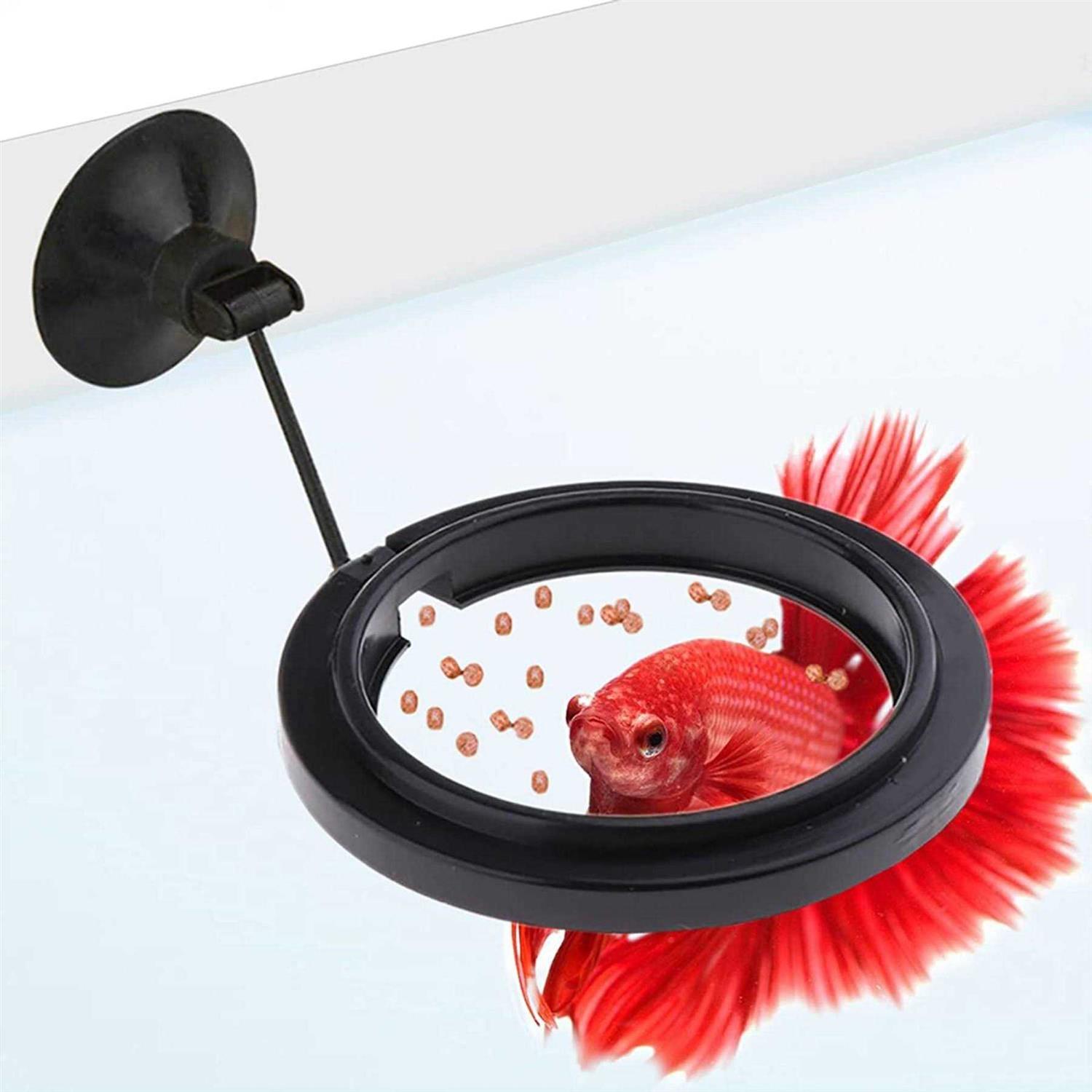 SunGrow Betta & Goldfish Food Pellets & Flakes Fish Feeding Ring - Pet Supplies online store