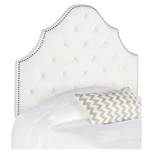 Safavieh Mercer Collection Arebelle Buckwheat Velvet Headboard, Queen