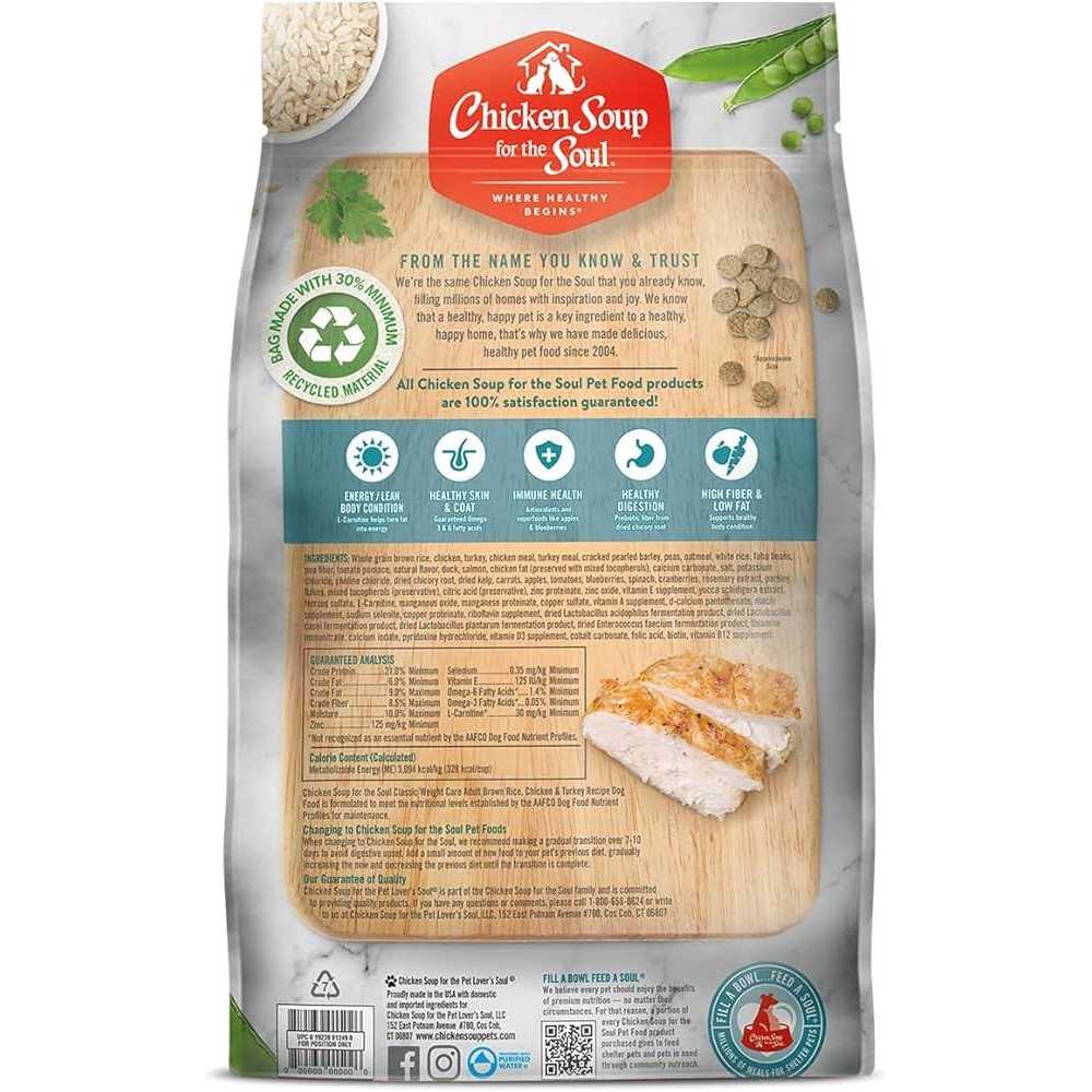Chicken Soup for The Soul Chicken Turkey Brown Rice Dry Dog Food - Pet Supplies online store