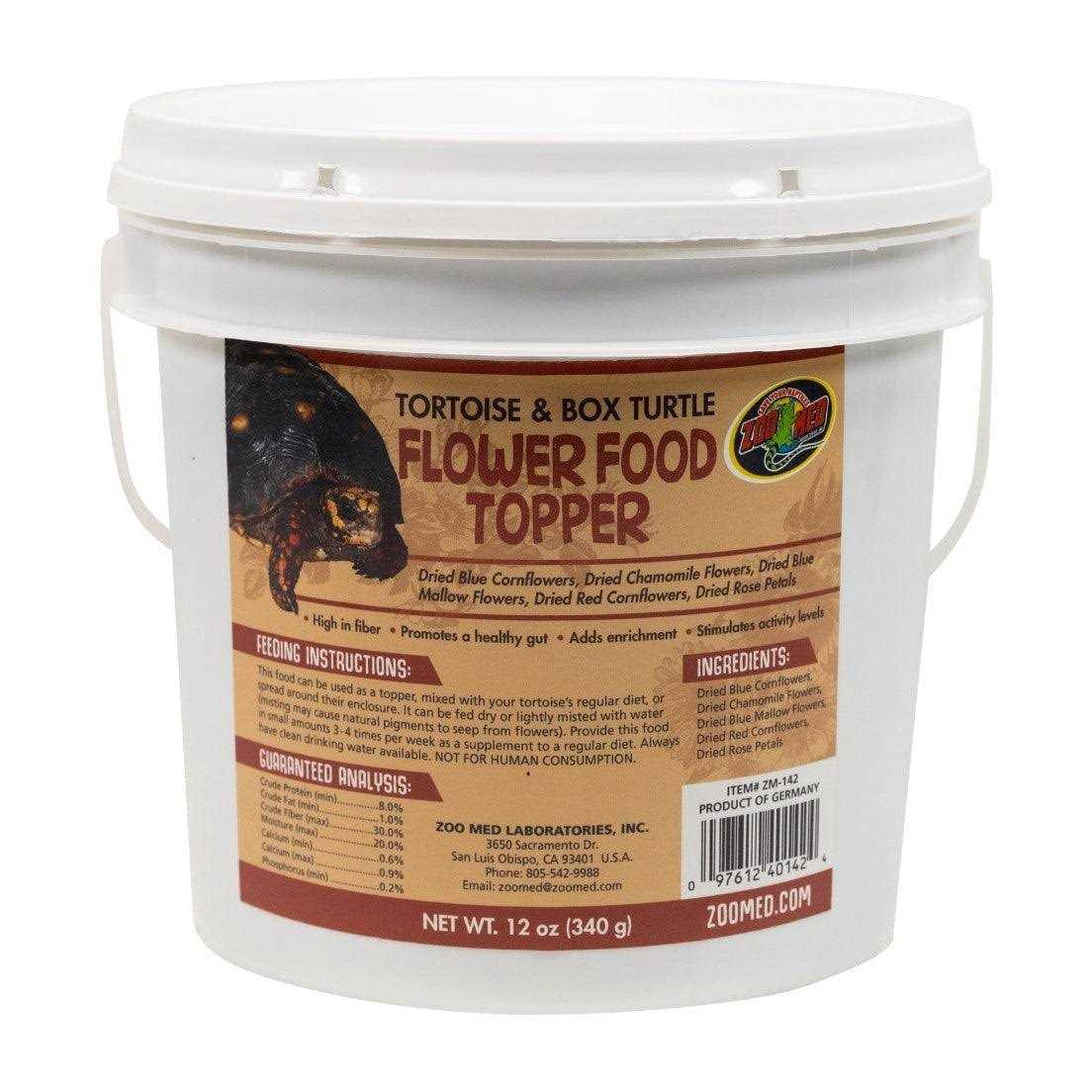 Zoo Med Tortoise & Box Turtle Flower Food Topper - Pet Supplies online store