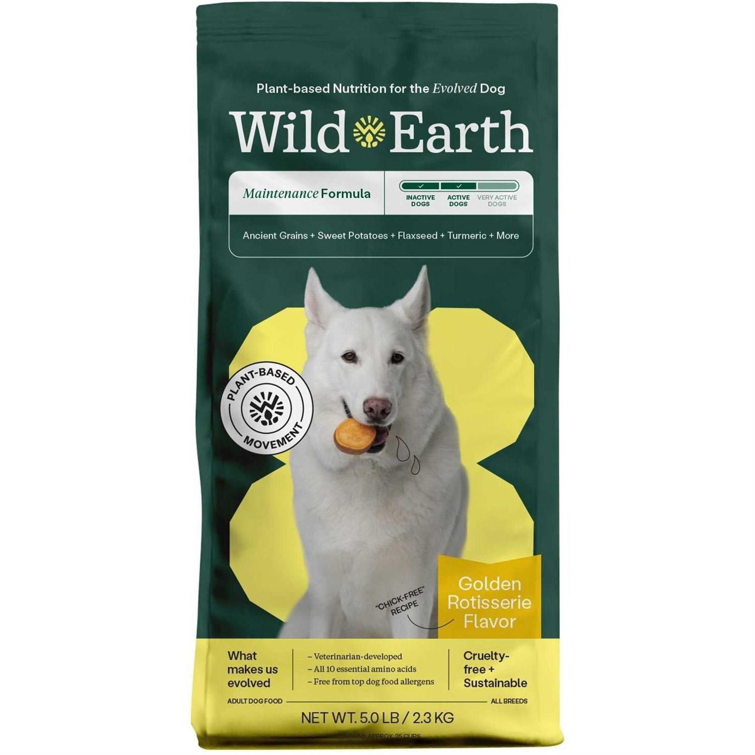 Wild Earth Golden Rotisserie Flavor Maintenance Formula Dry Dog Food - Pet Supplies online store
