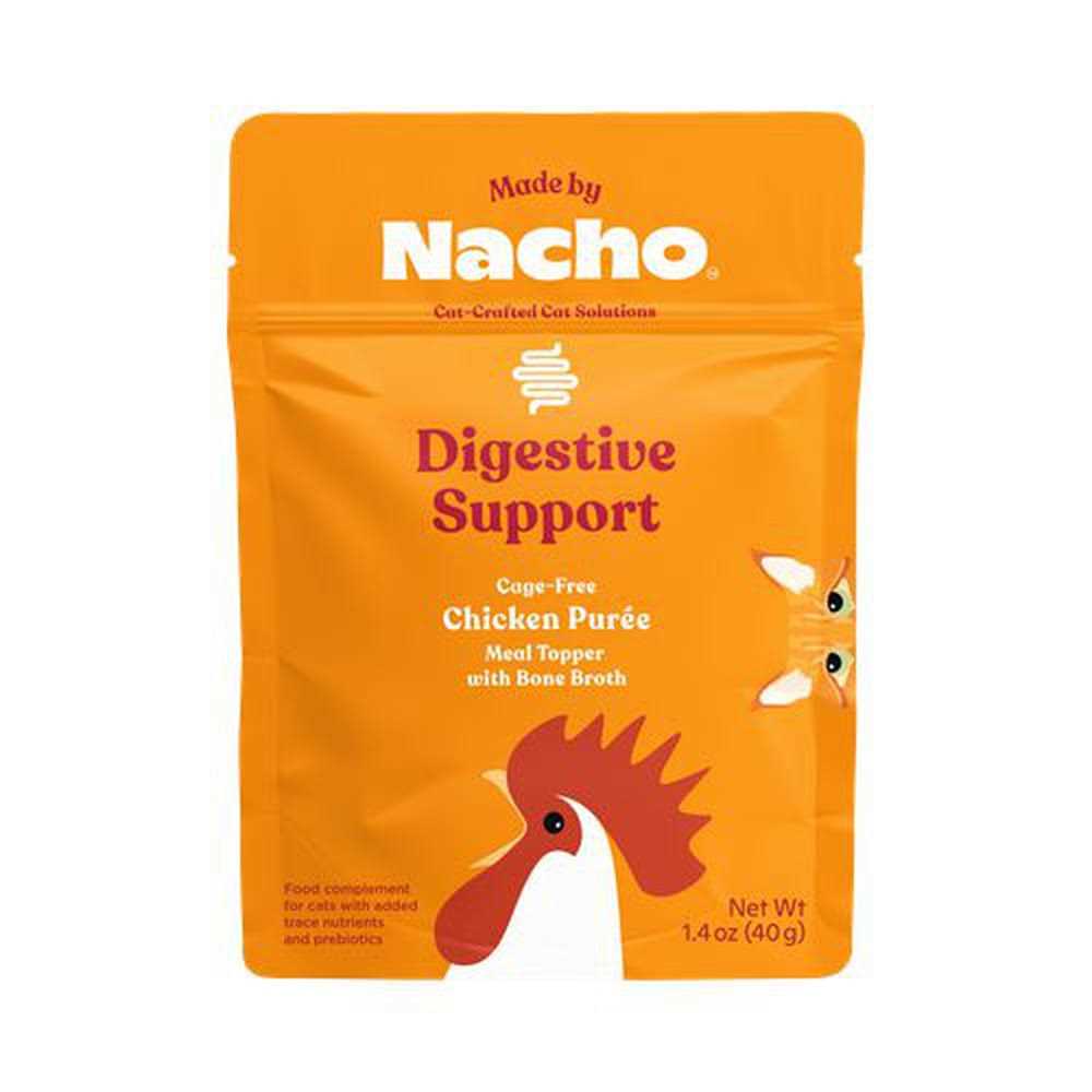 Made By Nacho Digestive Support Cage-Free Chicken Puree Meal Topper with Bone Broth - Pet Supplies online store