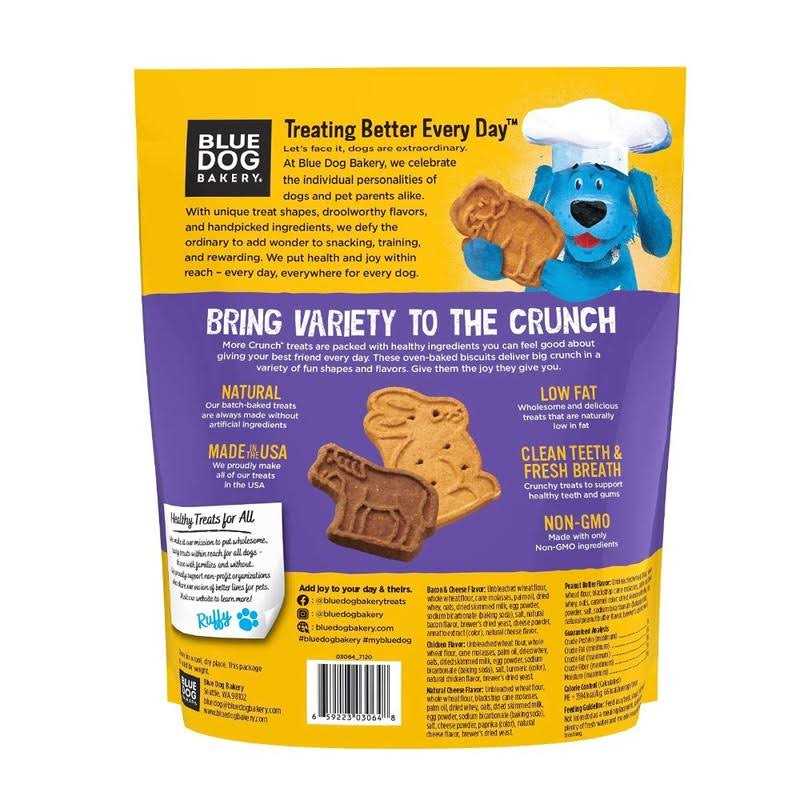 Blue Dog Bakery More Crunch Assorted Flavors Dog Treats - Pet Supplies online store