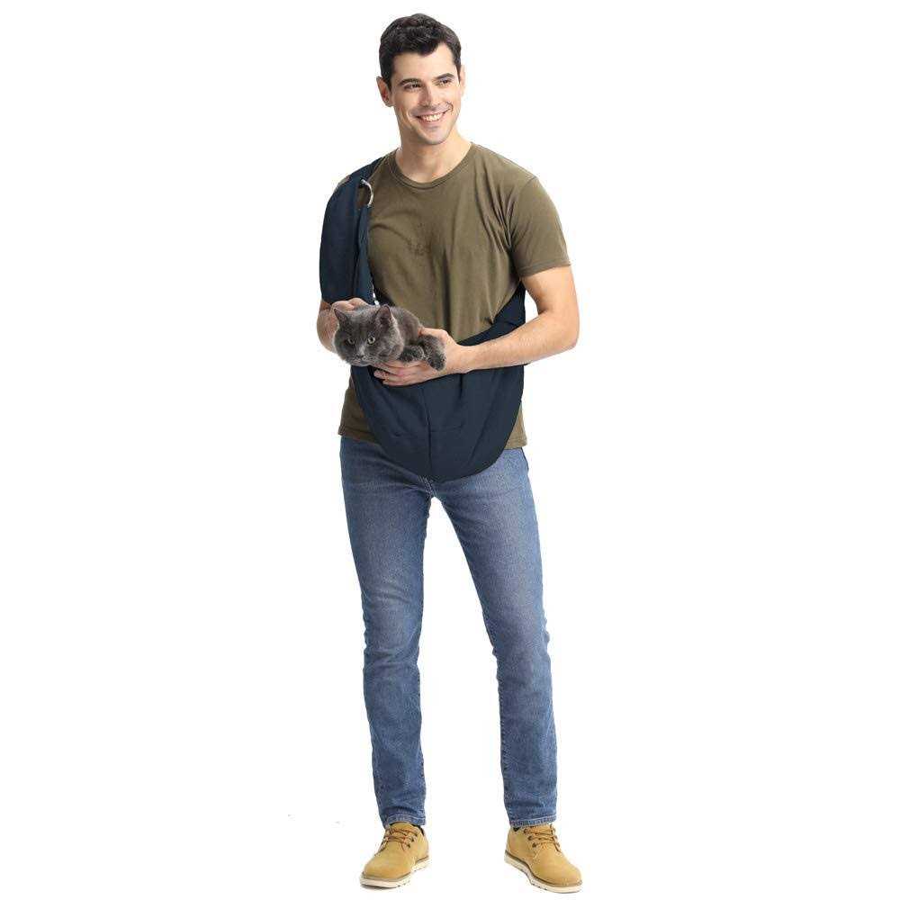 Cuby Dog and Cat Sling Carrier Hands Free Reversible Pet Papoose Bag Soft Pouch and Tote Design Suitable for Puppy - Pet Supplies online store