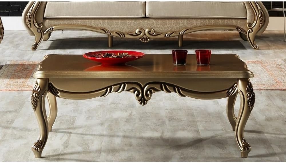 Overstock Rumeli Mid-Century Modern Coffee Table Gold