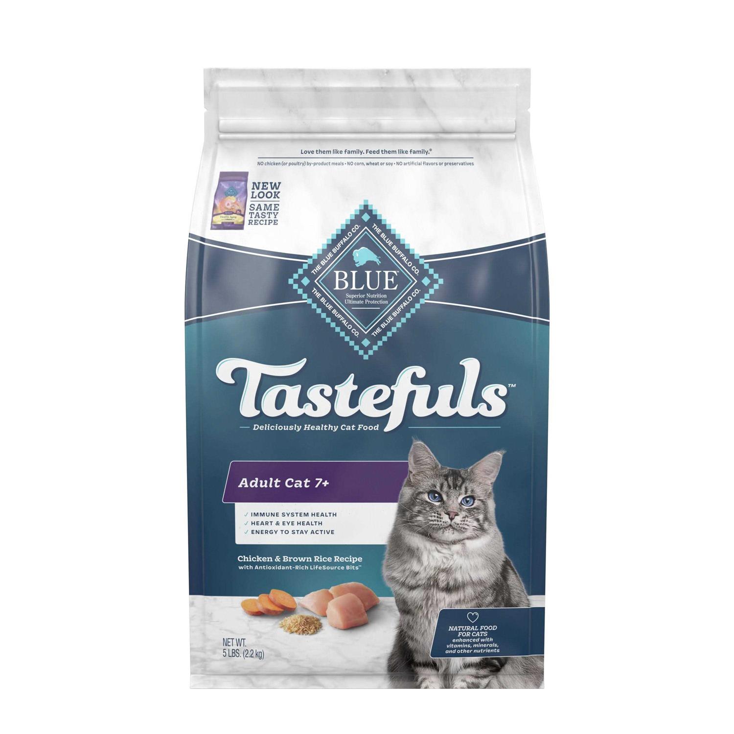 Blue Buffalo Tastefuls Natural Chicken Adult 7+ Dry Cat Food - Pet Supplies online store