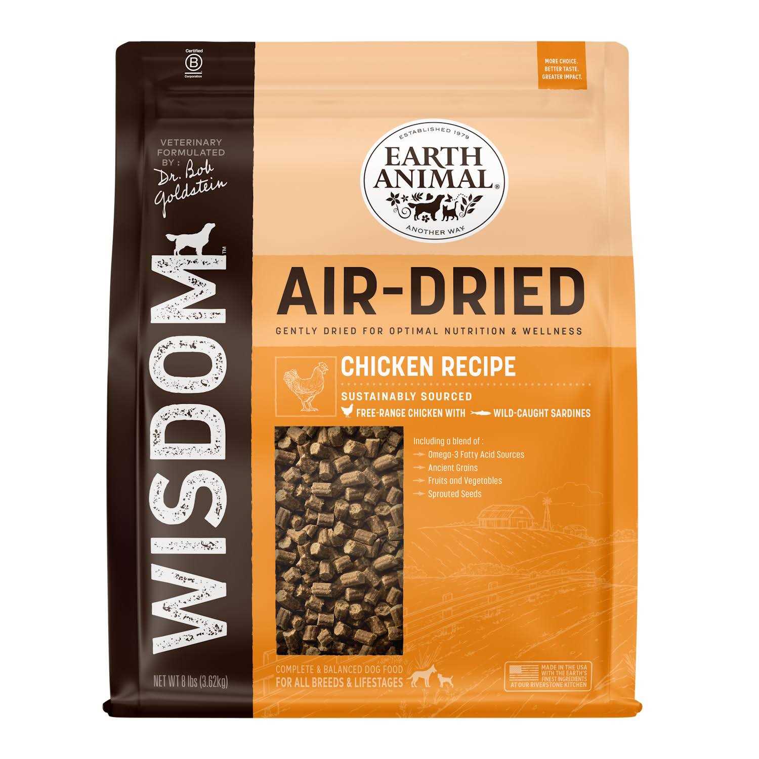 Earth Animal Dog Wisdom Chicken Air Dried - Pet Supplies online store