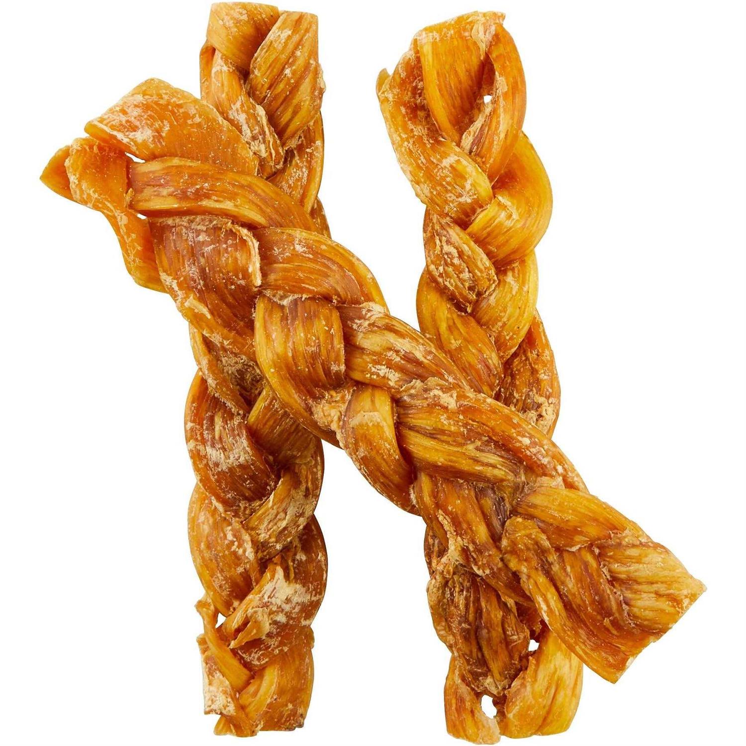 Bones & Chews Braided Water Buffalo Tendon Dog Chews - Pet Supplies online store