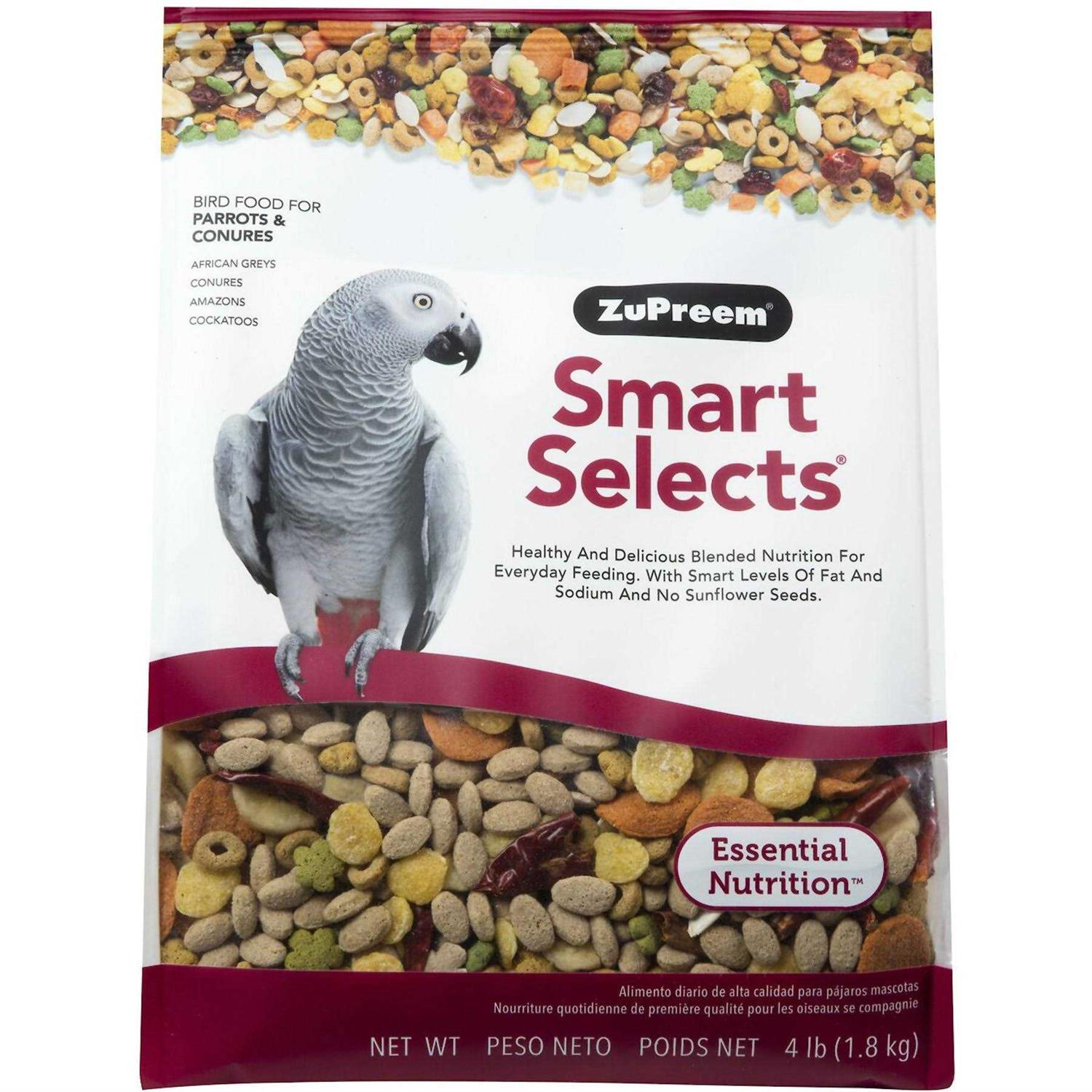 ZuPreem Smart Selects Parrots & Conures Food - Pet Supplies online store