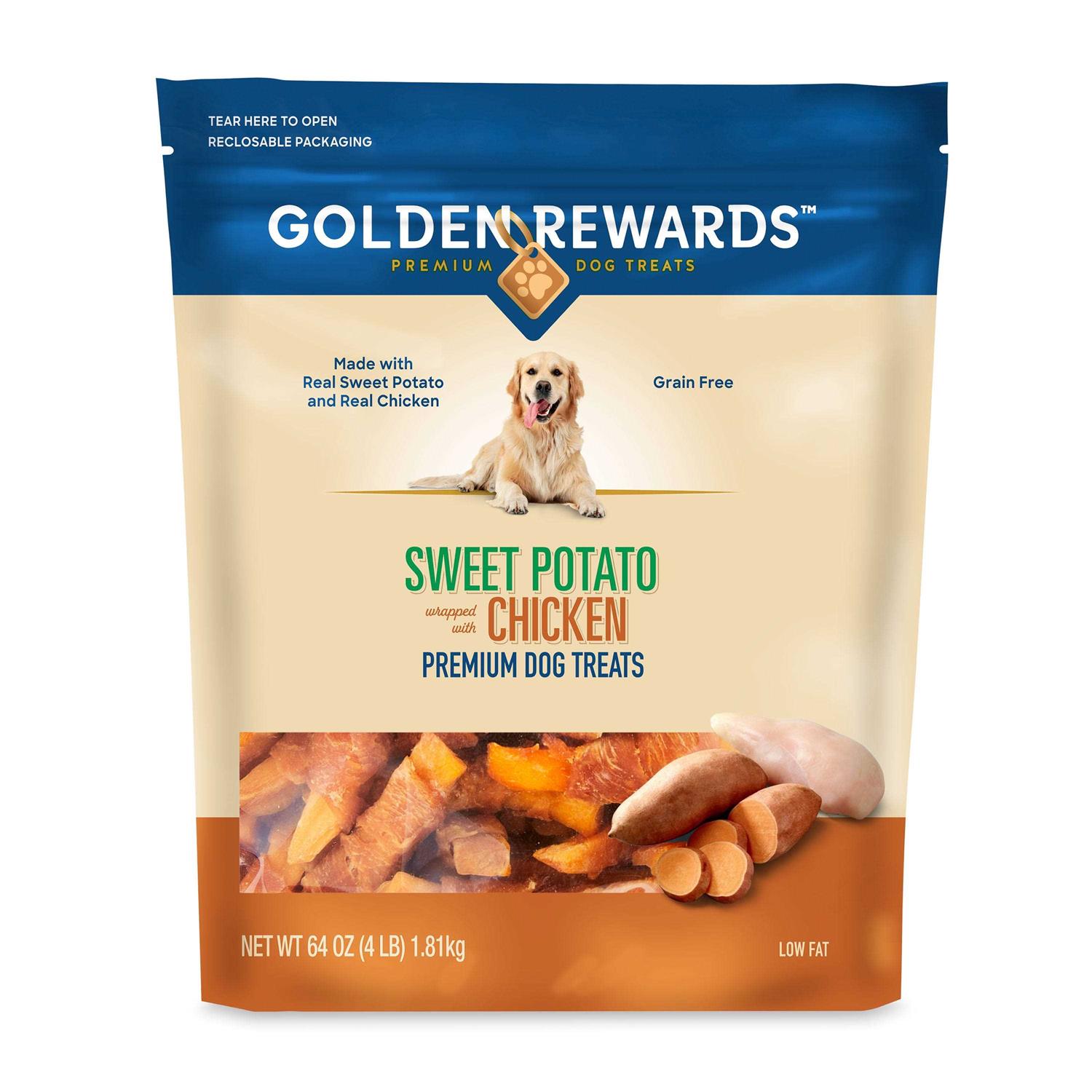 Golden Rewards Sweet Potato Wrapped with Chicken Dog Treats - Pet Supplies online store