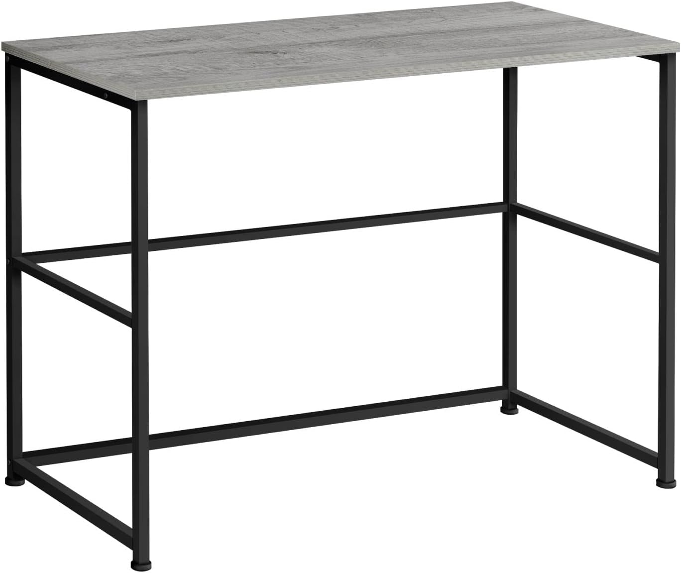 Monarch Specialties 7778 Computer Desk, Home Office, Laptop, Left, Right Set-up, Storage Drawers, Work, Metal, Laminate, Grey, Black, Contemporary Desk-40, 40