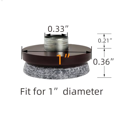 Furniture Pads Nail-On Heavy Duty Felt Pads Slides for Wood Furniture Chair Legs and Hard Floor Surfaces –Wood Floor Protectors Protect Your Hardwood Flooring from Scratches (7/8