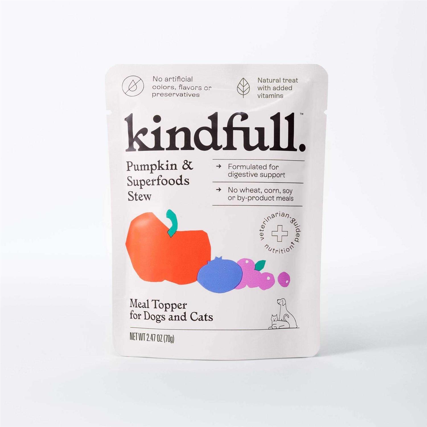 Kindfull Pumpkin & Superfood Puree Pouch Dog Treat - Pet Supplies online store