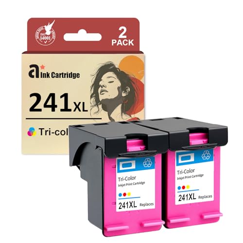 PG-240XL CL-241XL Ink Cartridges Combo Pack Replacement for Canon PG-240 CL-241 XL Ink Cartridge Compatible for Canon PIXMA MG2120 MG2220 MG3120 MG3122 MG3220 MG3222 Printers, 2 Pack